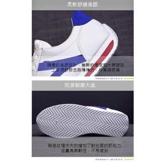 女士透氣皮面運動阿甘小白鞋-細節圖4
