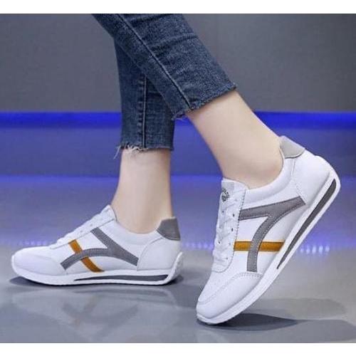 女士透氣皮面運動阿甘小白鞋-細節圖8