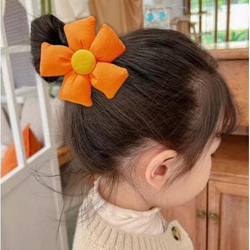 韓國大花朵丸子頭盤髮器(一組4個)-細節圖3