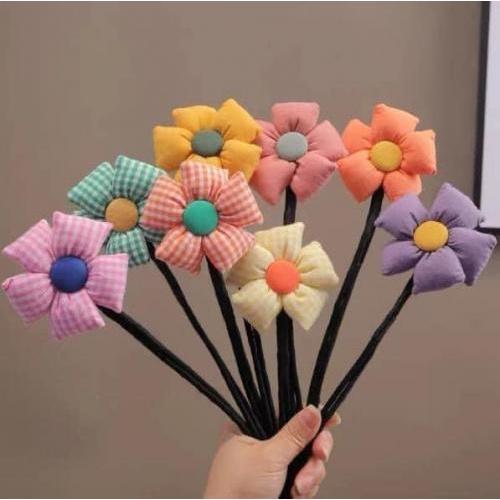 韓國大花朵丸子頭盤髮器(一組4個)-細節圖6