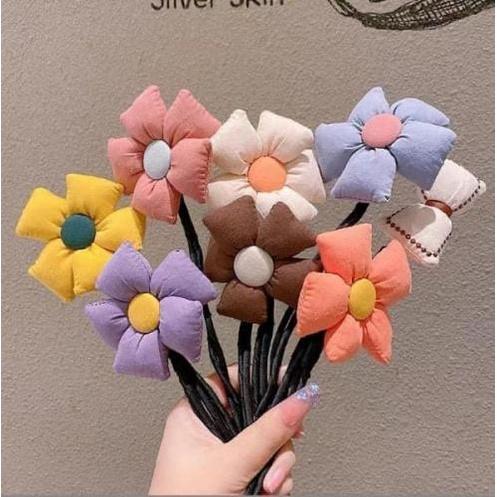 韓國大花朵丸子頭盤髮器(一組4個)-細節圖7