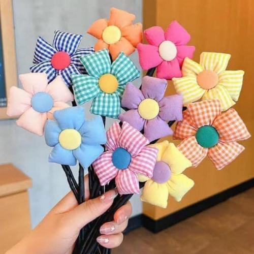 韓國大花朵丸子頭盤髮器(一組4個)-細節圖8