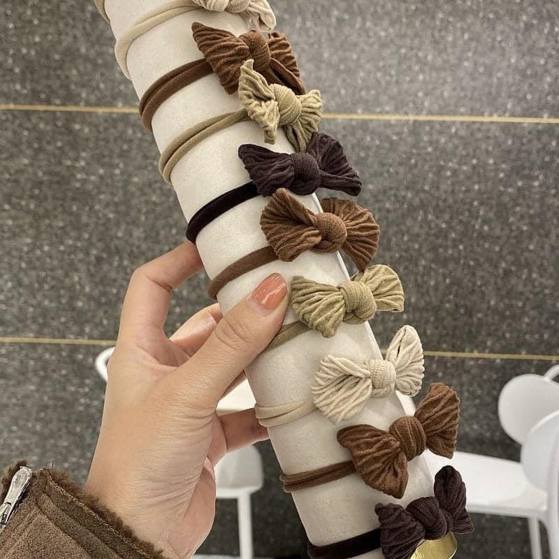 韓國小蝴蝶結髮繩(一組20條)-細節圖4