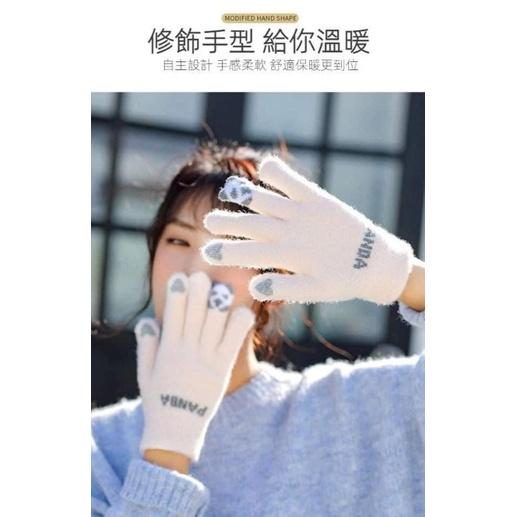 可愛熊貓可觸屏螢幕手套-細節圖5