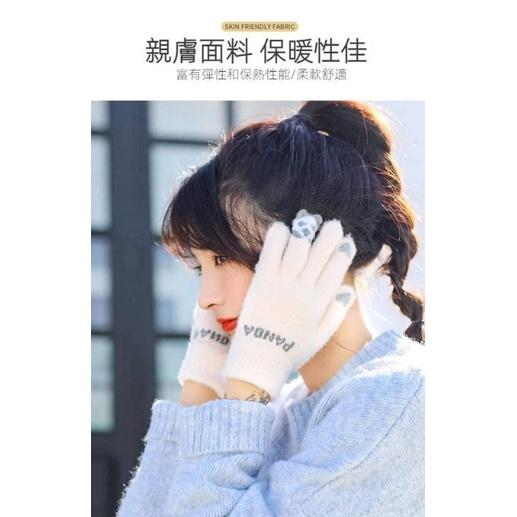 可愛熊貓可觸屏螢幕手套-細節圖6