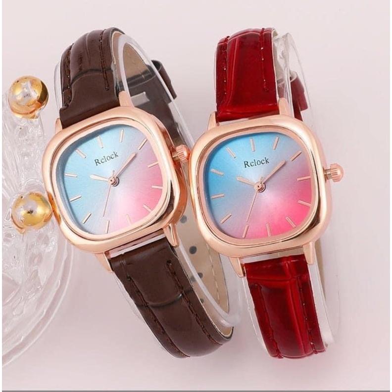 Kitty雜貨舖～潮流漸變色皮帶手錶-細節圖3