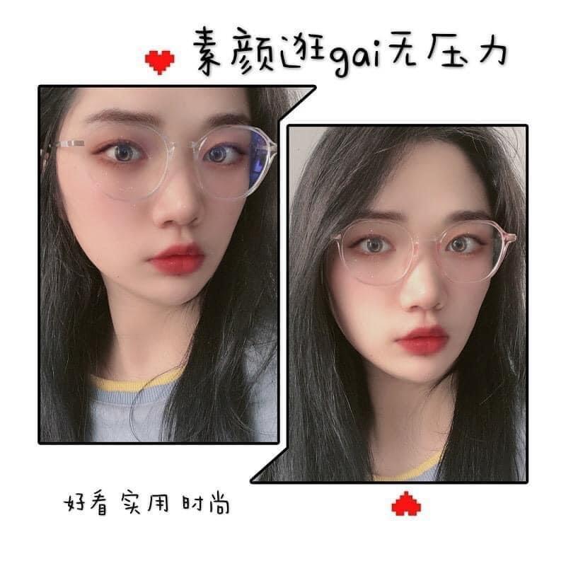 網紅款不規則透色抗藍光眼鏡-細節圖8