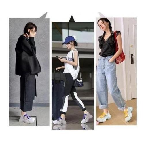 新款厚底鏤空透氣運動涼鞋-細節圖2