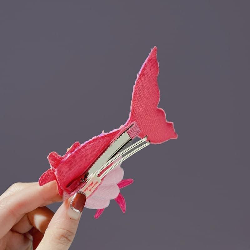 韓國美人魚尾亮片貝殼髮夾(一組5個)-細節圖5