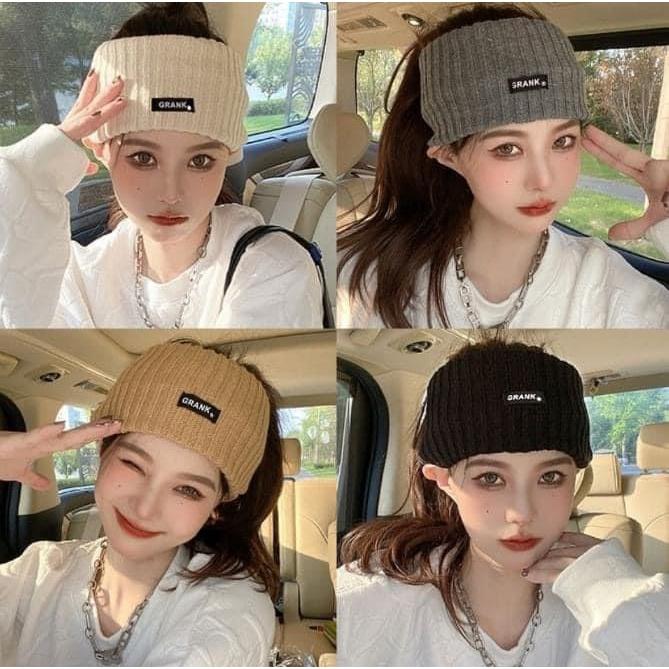 韓國寬版運動針織髮帶-細節圖2