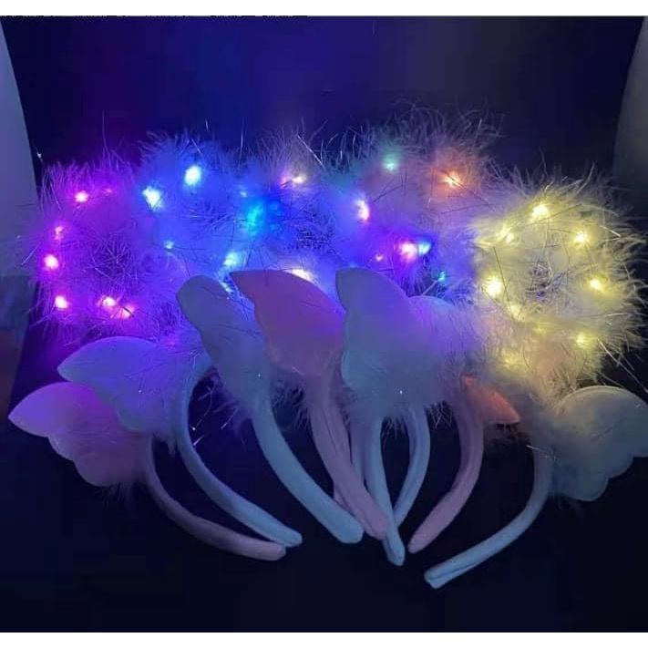 KITTY雜貨舖～毛絨絨天使發光髮箍-細節圖3