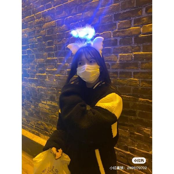 KITTY雜貨舖～毛絨絨天使發光髮箍-細節圖4