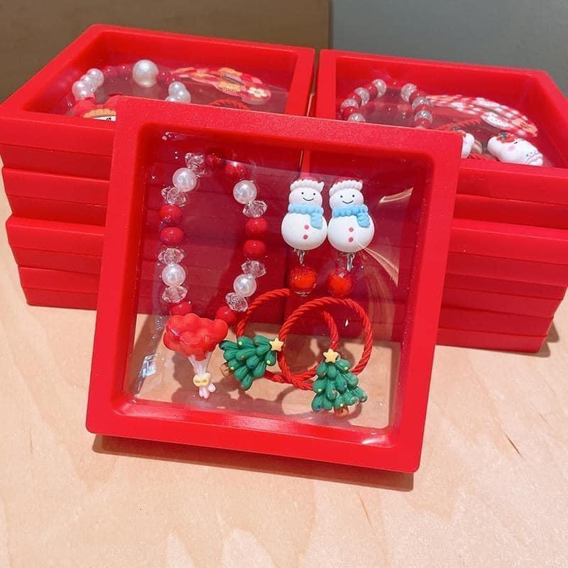聖誕系列髮飾6件套防塵盒裝-細節圖2
