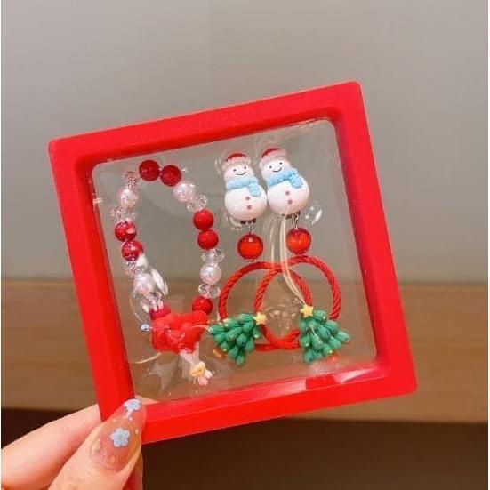 聖誕系列髮飾6件套防塵盒裝-細節圖4