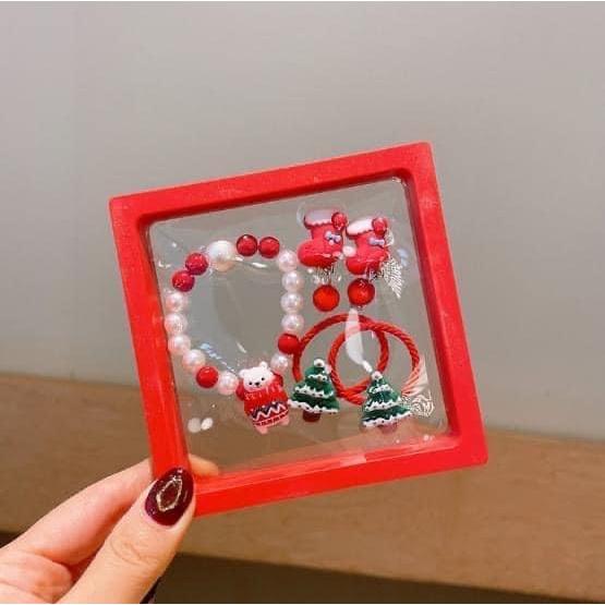 聖誕系列髮飾6件套防塵盒裝-細節圖5