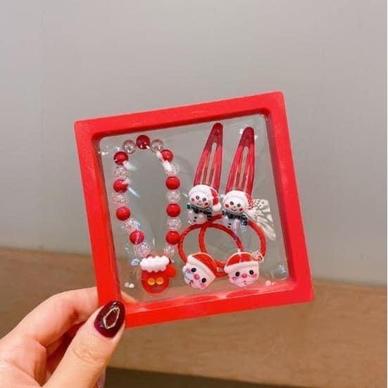 聖誕系列髮飾6件套防塵盒裝-細節圖8