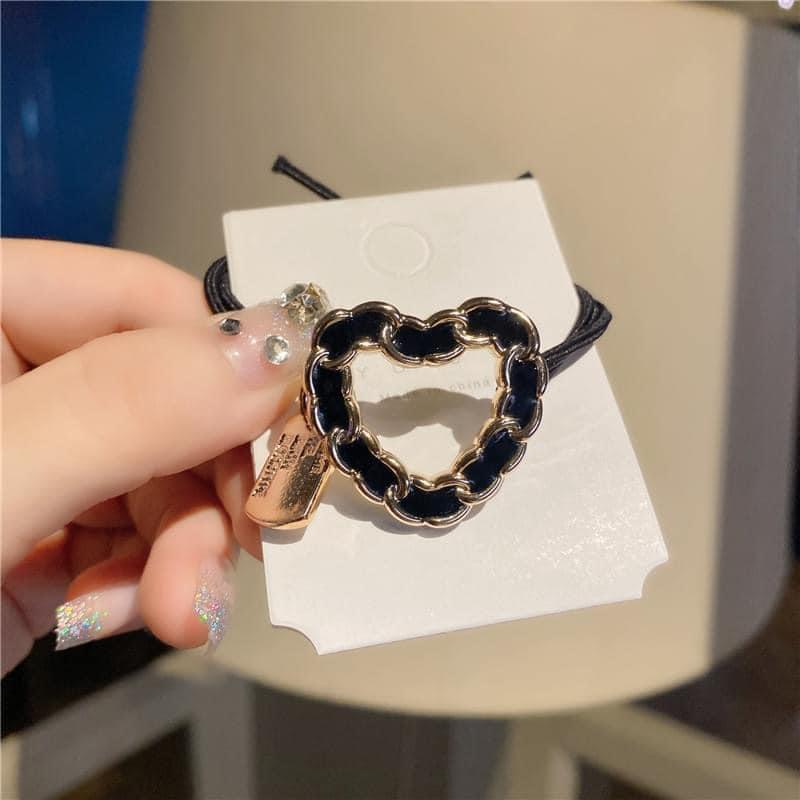 爆款高級感小香風鍊條髮繩(一組10條)-細節圖5