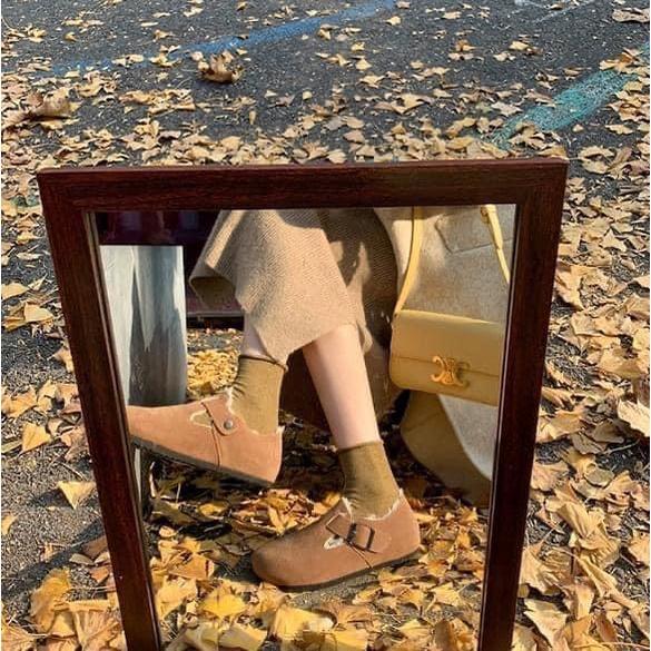 韓版秋冬加絨保暖勃肯鞋-細節圖5