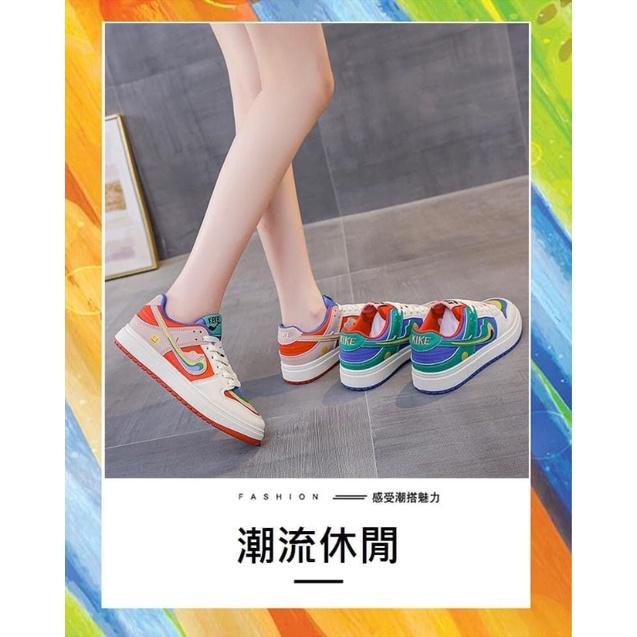 潮流勾勾彩虹鴛鴦運動鞋-細節圖2