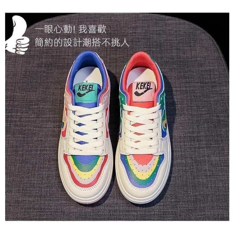 潮流勾勾彩虹鴛鴦運動鞋-細節圖3