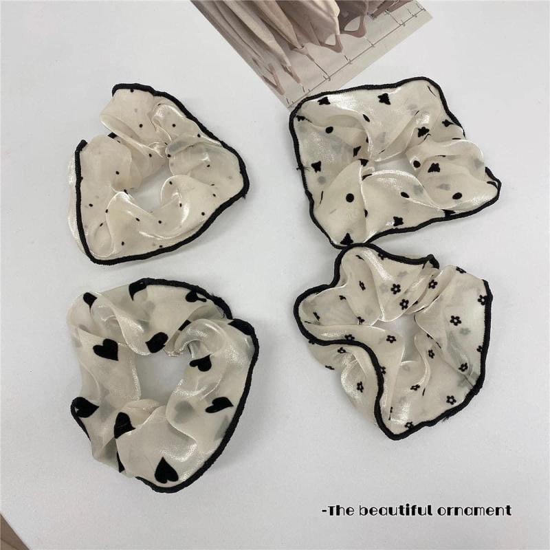 韓國秋冬奶呼呼系大腸髮圈繩(一組5條)-細節圖3