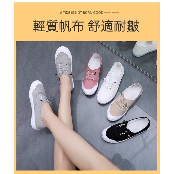 2023春季免綁鞋帶帆布鞋-細節圖2