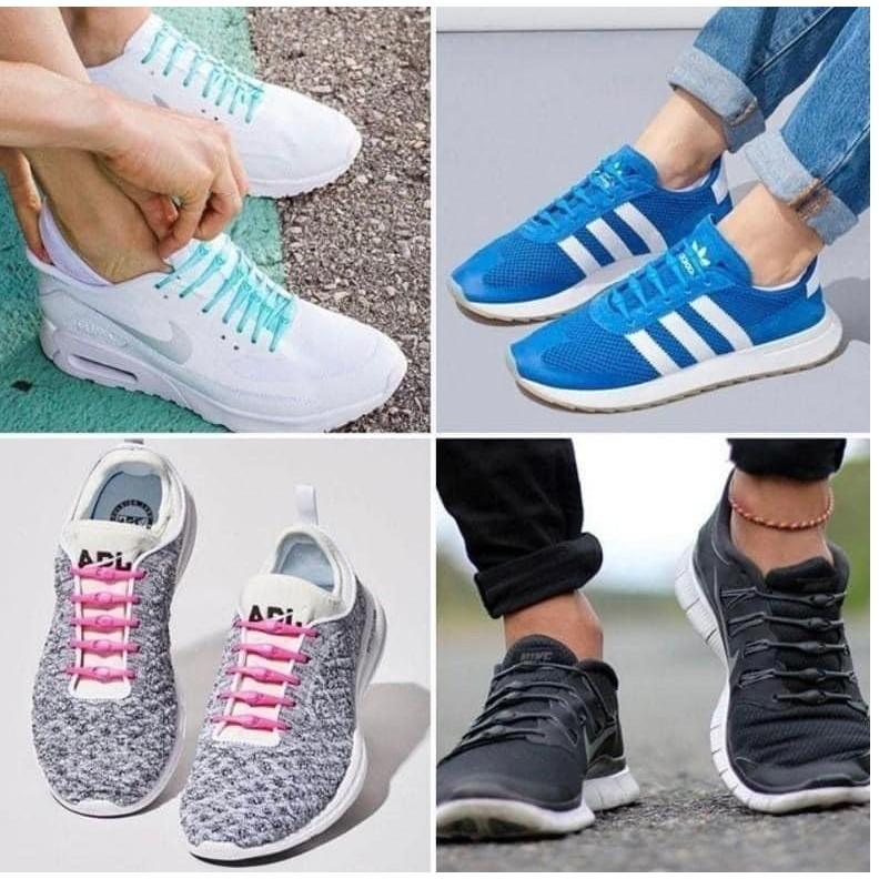 懶人免綁彈力矽膠鞋帶12條包（一組3包）-細節圖2