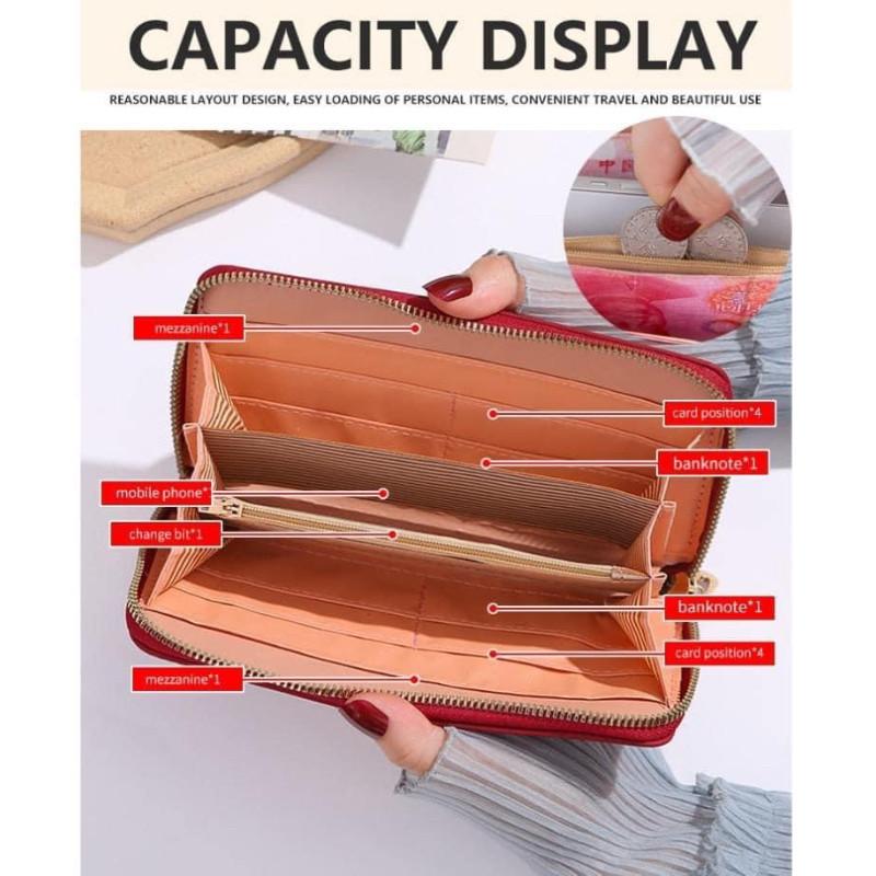 女士多分隔大容量手拿包長夾-細節圖5