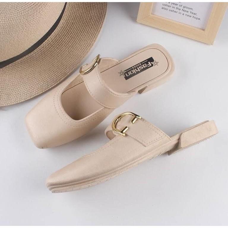 字母Ｄ懶人舒適包頭半拖鞋懶人鞋-細節圖6