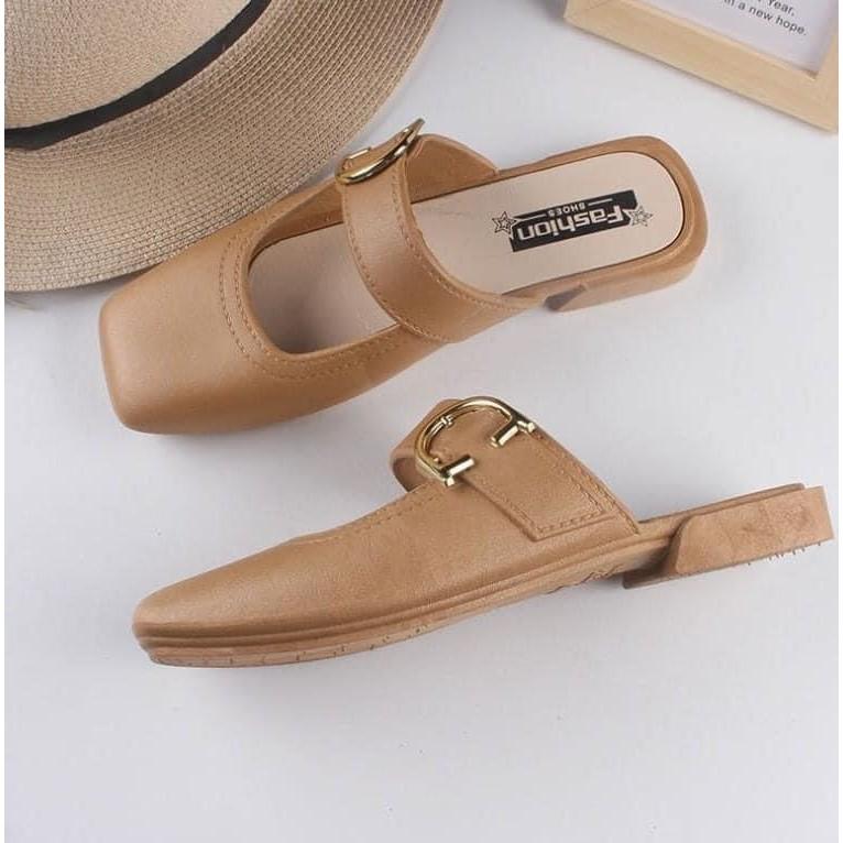 字母Ｄ懶人舒適包頭半拖鞋懶人鞋-細節圖7