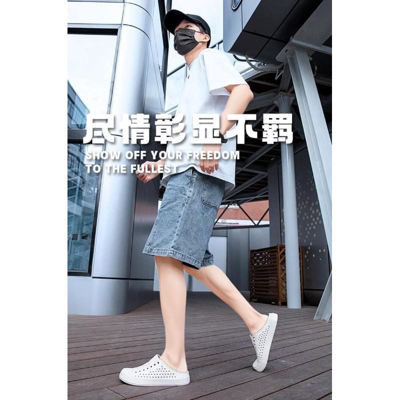 經典男女半脫款防水防滑洞洞鞋-細節圖5