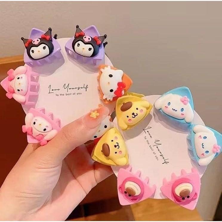 可愛立體卡通公主頭小抓夹10入組-細節圖2