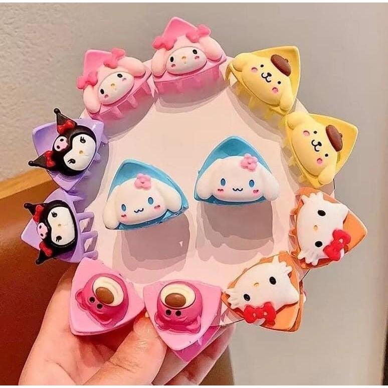 可愛立體卡通公主頭小抓夹10入組-細節圖4