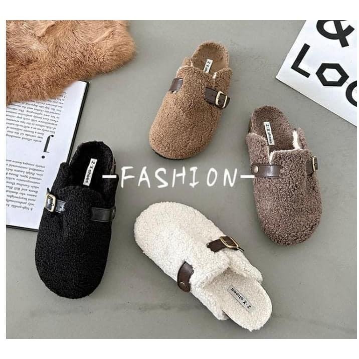 韓版毛絨絨百搭保暖勃肯鞋-細節圖4