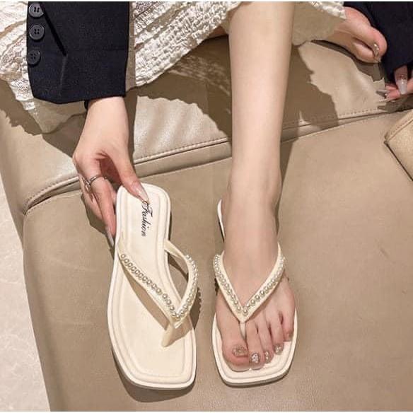 時尚珍珠增高人字拖夾腳拖-細節圖4