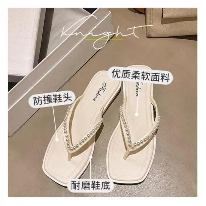 時尚珍珠增高人字拖夾腳拖-細節圖5