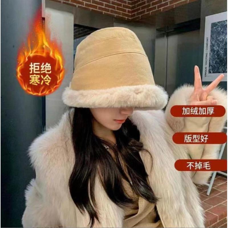 韓國2種戴法毛絨絨護耳保暖漁夫帽蒙古帽-細節圖4