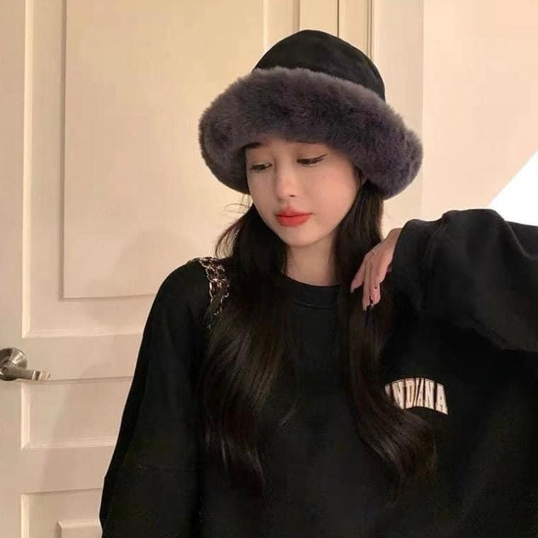 韓國2種戴法毛絨絨護耳保暖漁夫帽蒙古帽-細節圖6