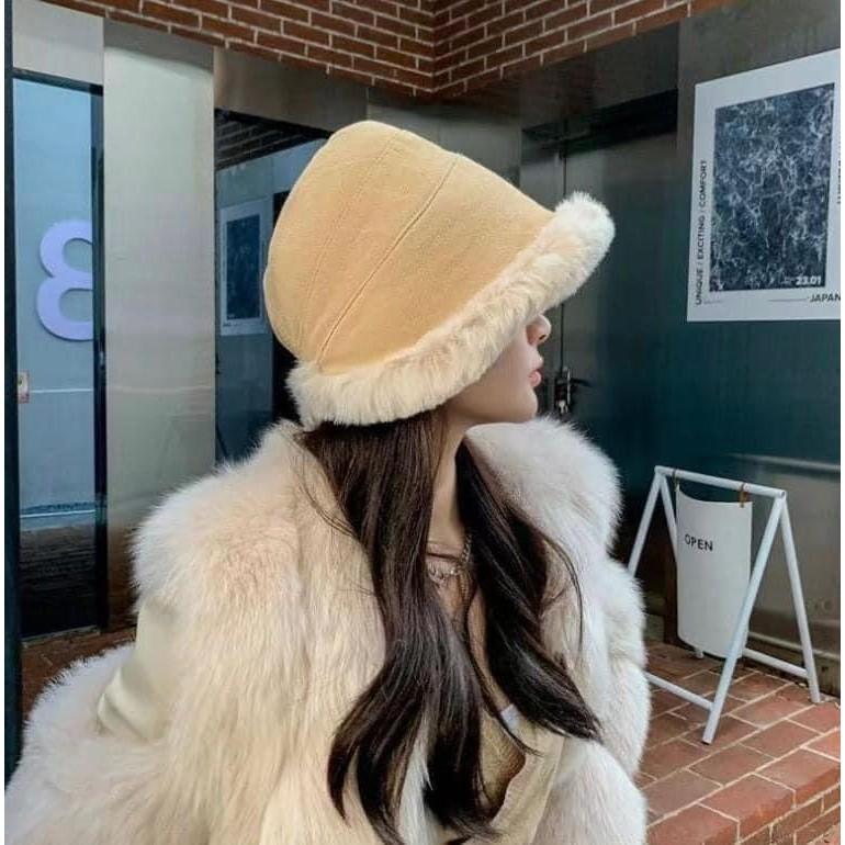 韓國2種戴法毛絨絨護耳保暖漁夫帽蒙古帽-細節圖8