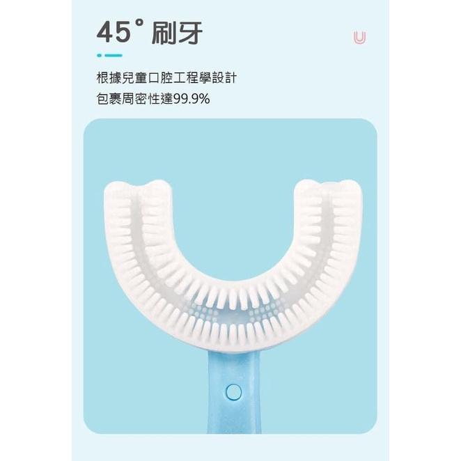 KITTY雜貨舖～U型兒童矽膠安全牙刷-細節圖2