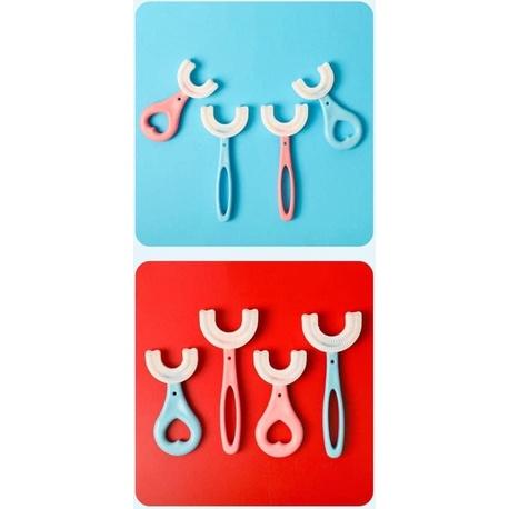 KITTY雜貨舖～U型兒童矽膠安全牙刷-細節圖6