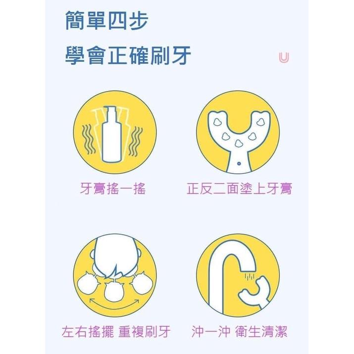 KITTY雜貨舖～U型兒童矽膠安全牙刷-細節圖7