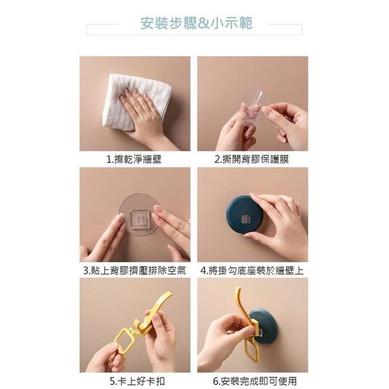 圓盤無痕衣帽掛架 (一組3個）-細節圖3