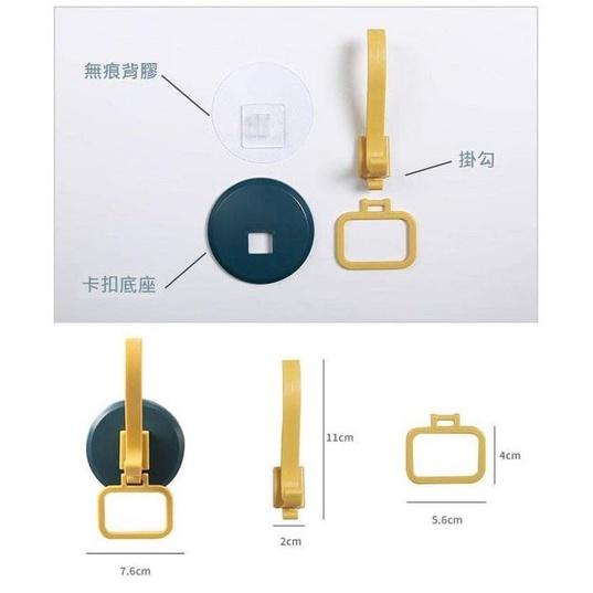 圓盤無痕衣帽掛架 (一組3個）-細節圖5