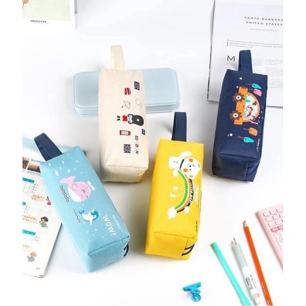 雙層大容量牛津布手提鉛筆袋-細節圖8