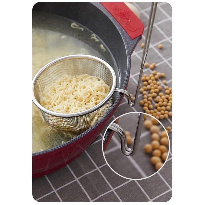 日本ECHO煮火鍋可掛式不鏽鋼濾網勺-細節圖8