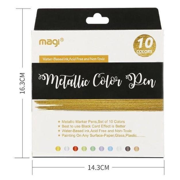 軟頭毛筆金屬馬克筆10色組-細節圖6