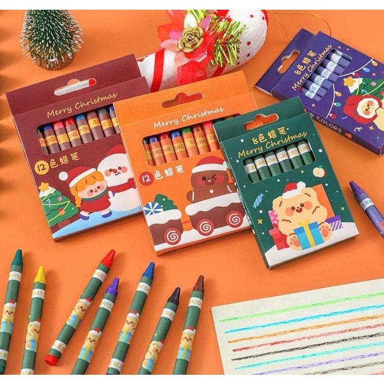 塗鴉聖誕結蠟筆12色套-細節圖3