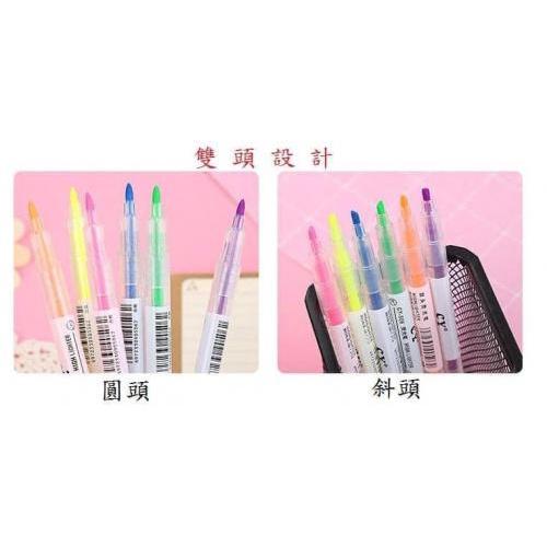 雙頭螢光筆6色袋裝(一組3袋）-細節圖7