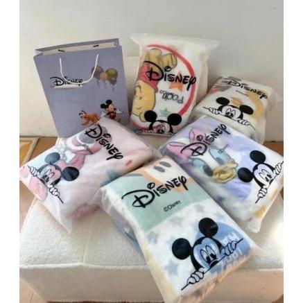 可愛迪士尼珊瑚絨標準雙人床大條毛毯被-細節圖3